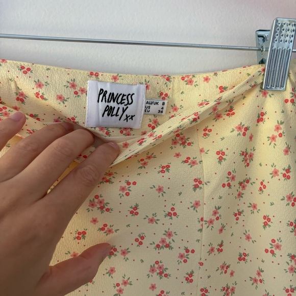 Princess Polly Yellow Floral Skirt & Top Set - Picture 8 of 8